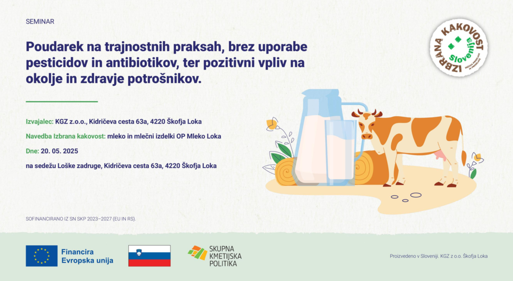 Vabilo na seminar - Izbrana kakovost